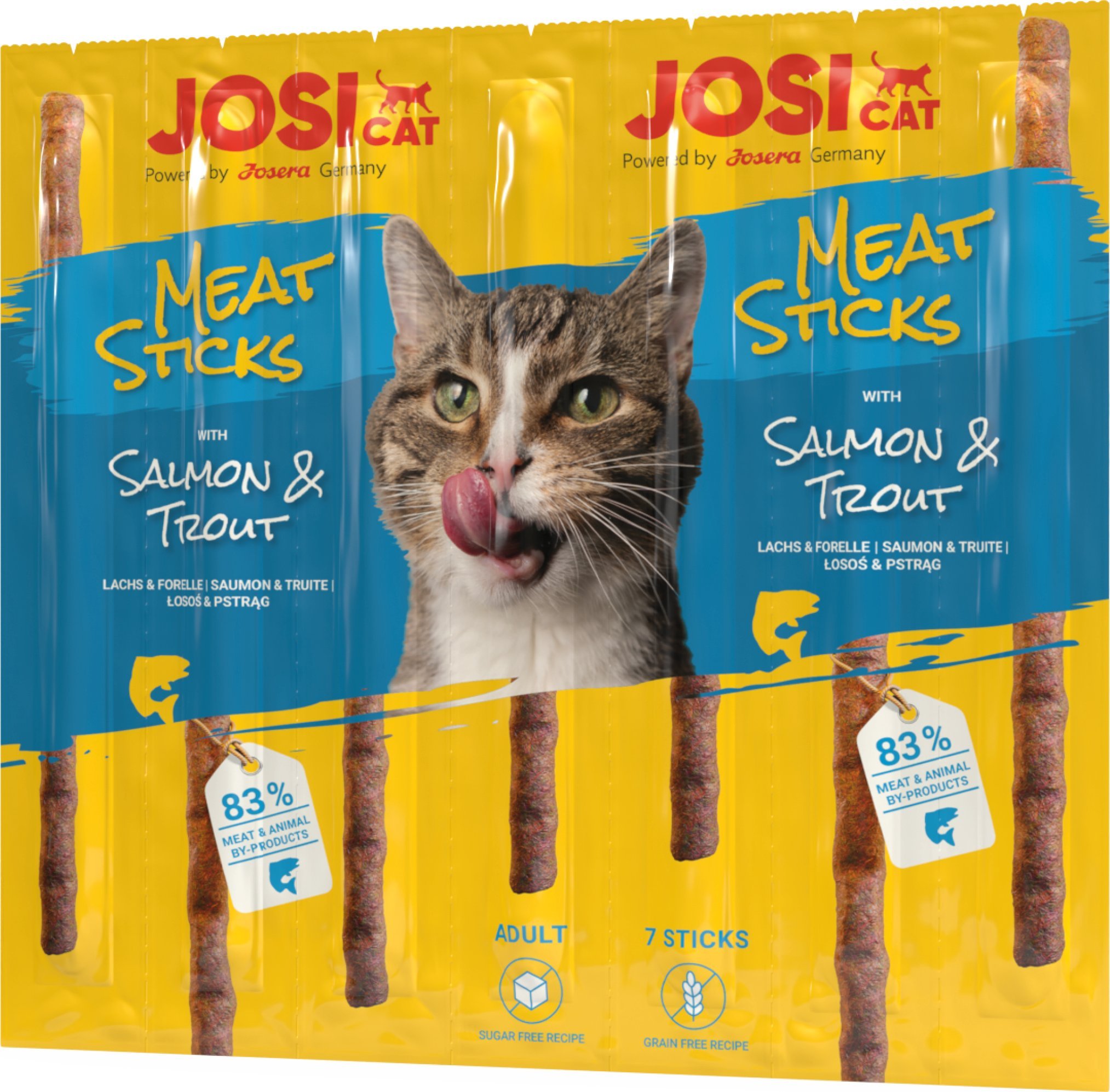 JosiCat Meat Sticks z łososiem i pstrągiem