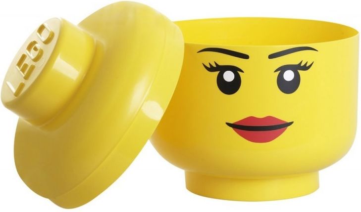 LEGO Room Copenhagen Storage Head Girl, big pojemnik żółty (RC40321725)