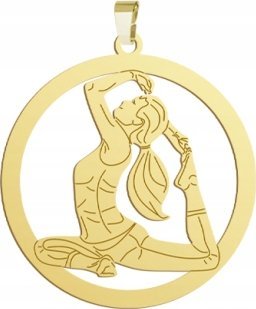 Radziszewska Jewellery Pozłacana Zawieszka Joga GRAWER GRATIS