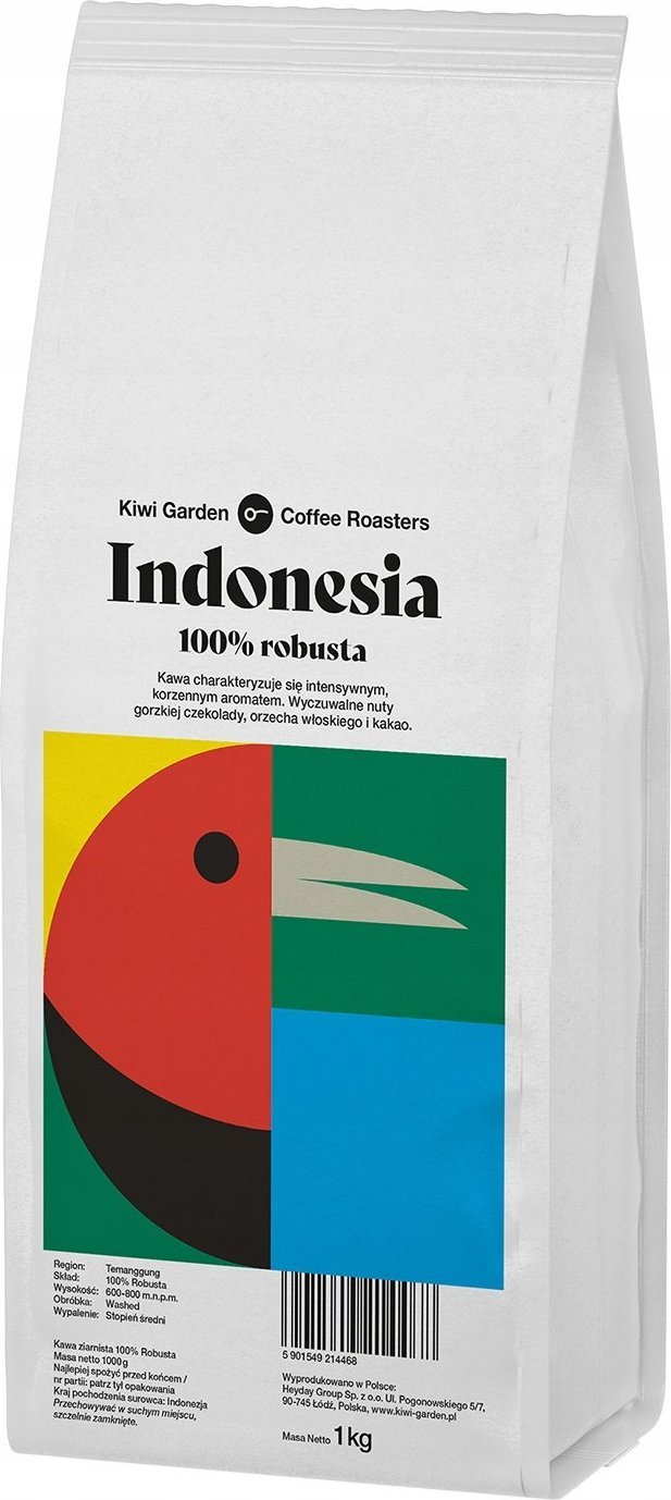 Kawa ziarnista Kiwi Garden Indonesia 1 kg