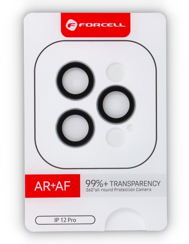 Szkło hartowane Forcell Premium do aparatu - do iPhone 12 Pro Srebrny