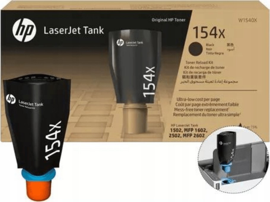 Toner HP Hewlett Packard 154X High Yield czarny Original LaserJet Tank Toneris Reload Kit