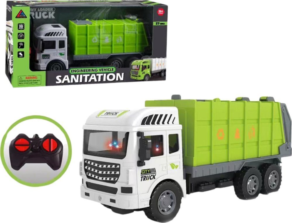 DUŻE AUTO ŚMIECIARKA NA RADIO DLA DZIECI 1 SZT