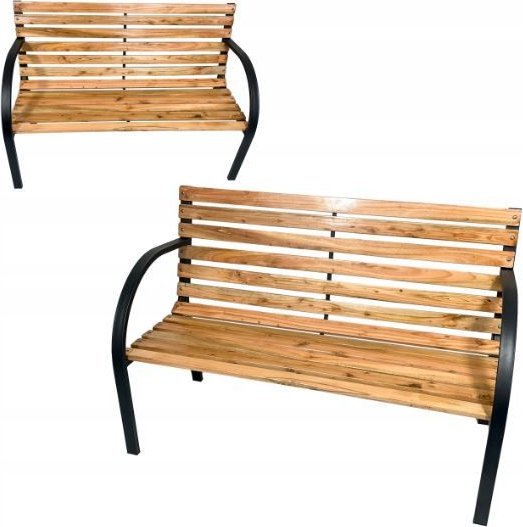 Ławka ogrodowa drewniana tras patio 122x60x78 cm