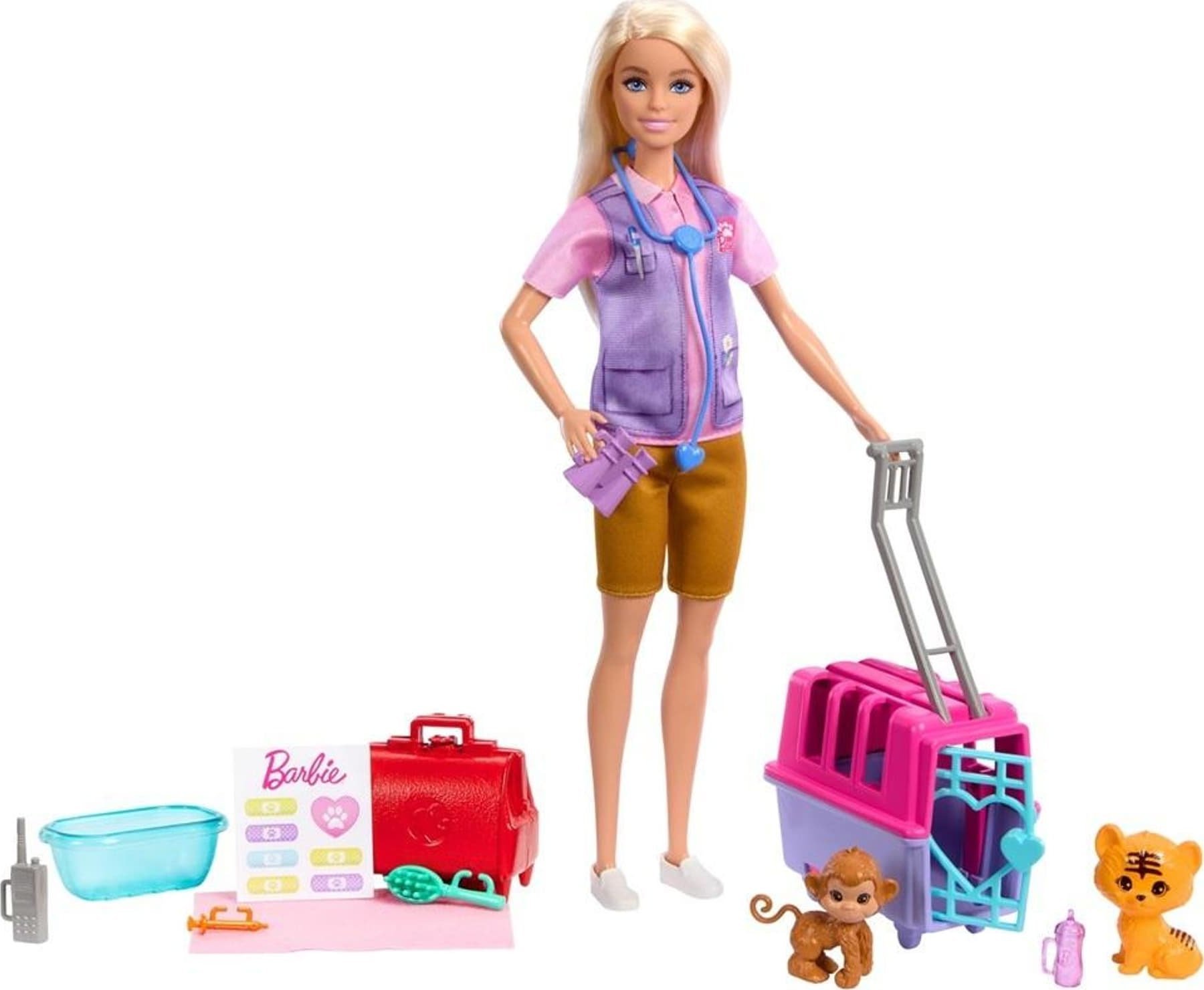 Lalka Barbie Mattel Kariera Ratowniczka zwierząt (HRG50)