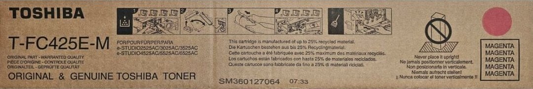 Toner Toshiba Toner Toshiba TFC425E do e-STUDIO 2525/3025/3525 AC | 38 000 str | magenta