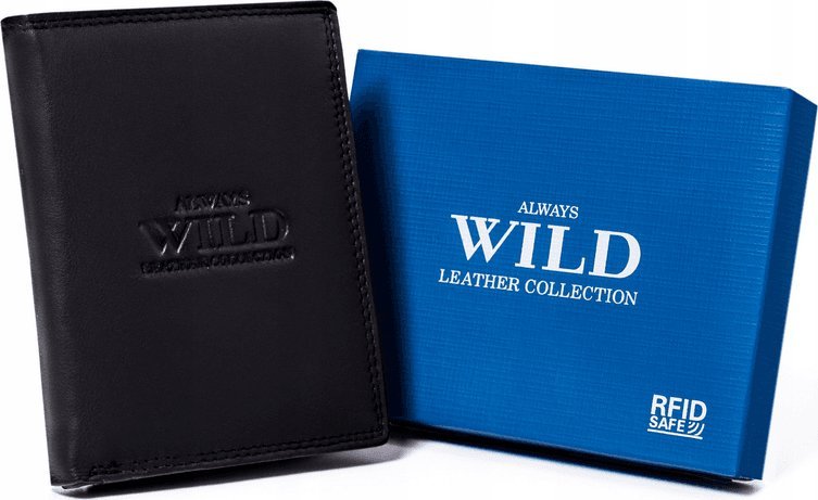 Always Wild Męski, skórzany portfel bez zapięcia zewnętrznego Always Wild NoSize