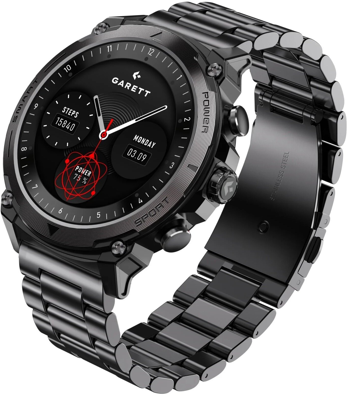 Smartwatch Garett Atom Czarny (5904238486856)