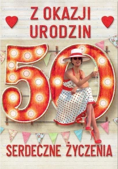 Trend Kartka okolicznościowa Urodziny 50 MF33