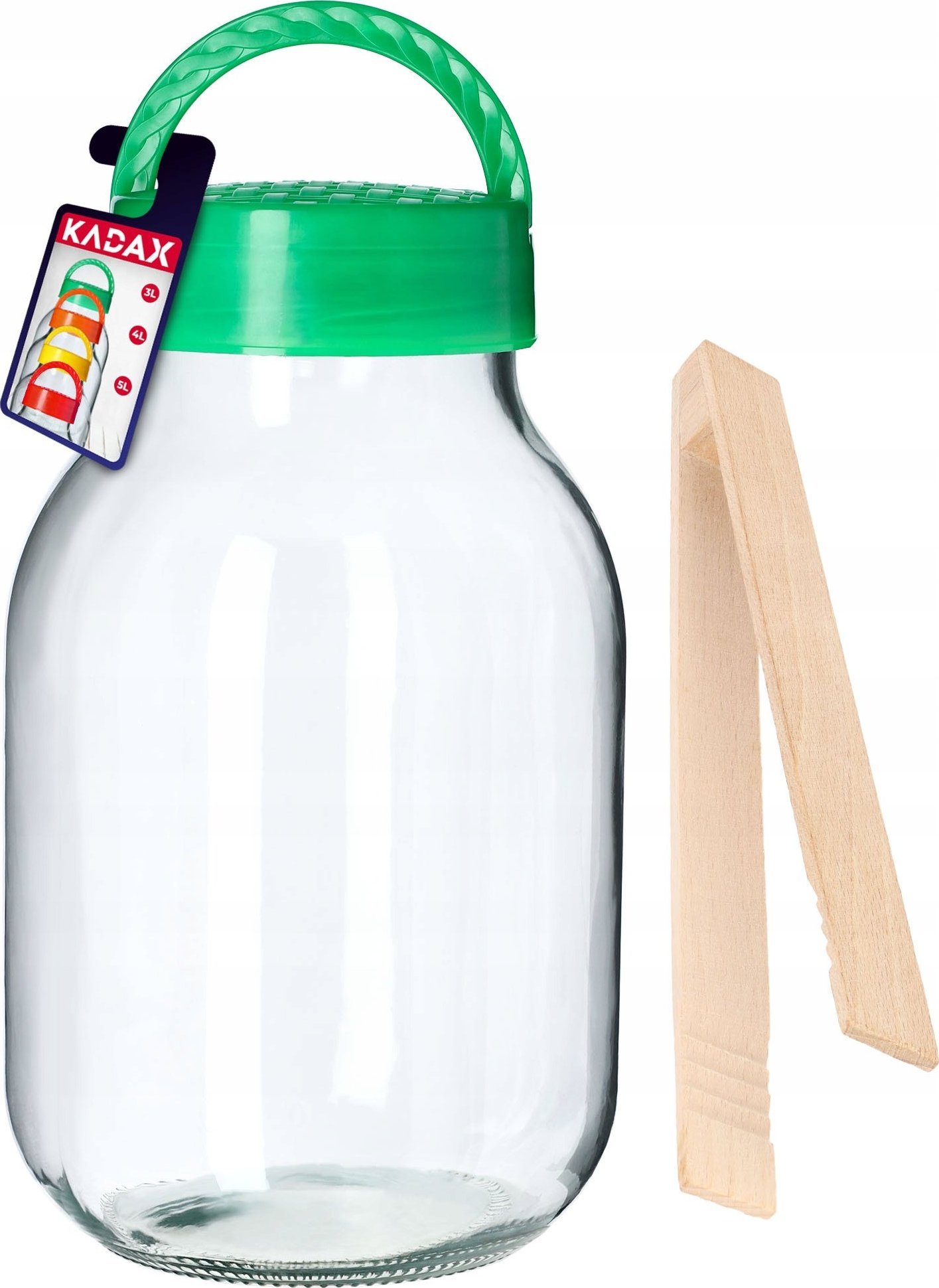 Kadax Słój Do Kiszenia Ogórki Wino Ze Szczypcami 3 L