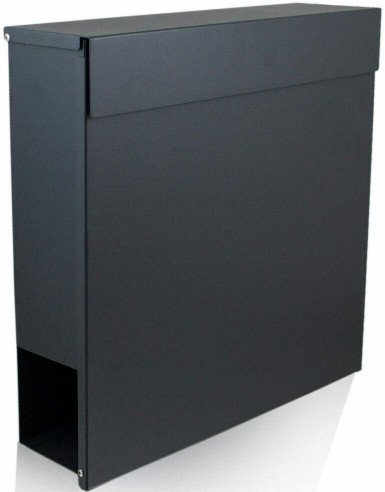 Skrzynka pocztowa stal nierdzewna z gazetnikiem