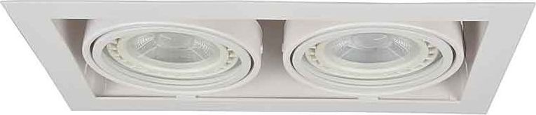 Azzardo Oprawa podtynkowa kostka biała AZzardo NOVA 2 AZ2876