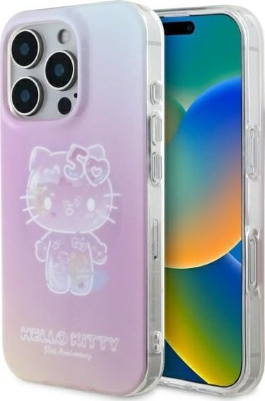 Hello Kitty Hello Kitty HKHMP16LH50AP iPhone 16 Pro 6.3" pink/pink hardcase IML 50TH Anniversary Magsafe