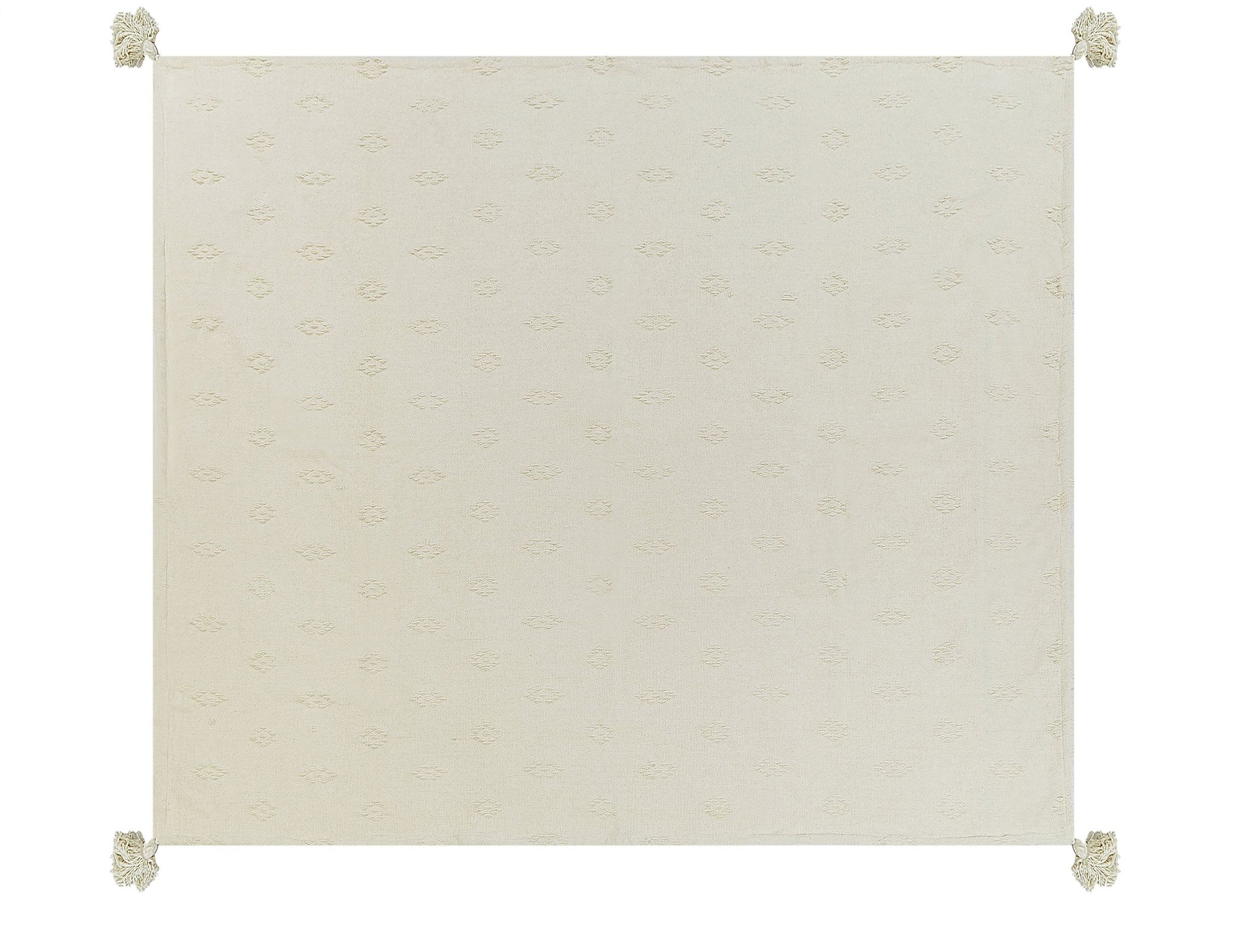 Narzuta na łóżko KAZY Bawełna 200 x 220 cm Beżowy