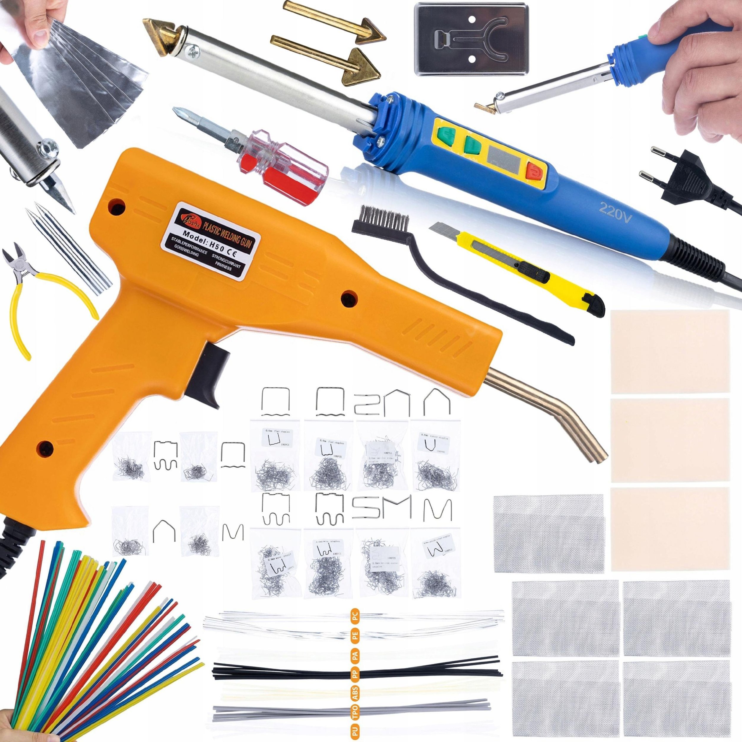 Rosfix LUTOWNICA BLUE KONG 120W ZSZYWACZ+200 ZSZYWEK+800 ZSZYWEK+ZESTAW SPOIW