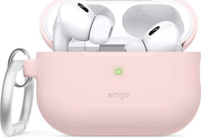 Elago AirPods Pro 2 Hang Silicone Case - etui z karabińczykiem do AirPods Pro 2 różowe