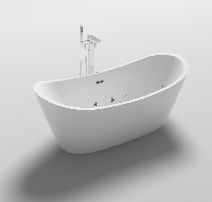 Wanna Home Deluxe Wanna Wolnostostojąca z Hydromasażem Ovalo Plus