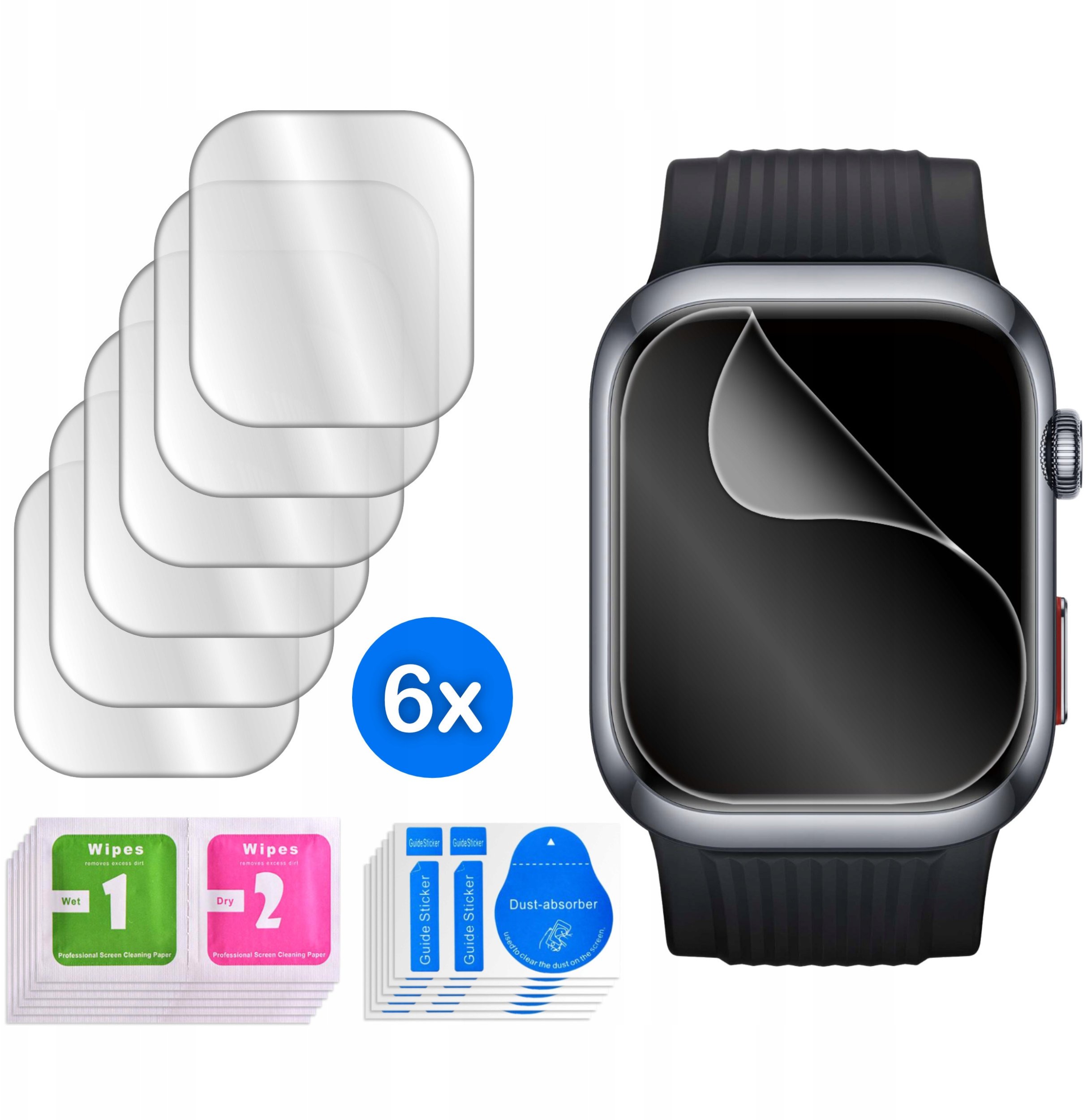 FOLIA do Huawei Watch D2 HYDROŻELOWA OCHRONNA na ekran 3D 6 sztuk