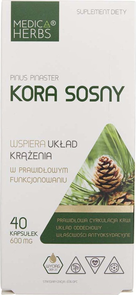 Medica Herbs Medica Herbs Kora Sosny 600 mg - 40 kapsułek