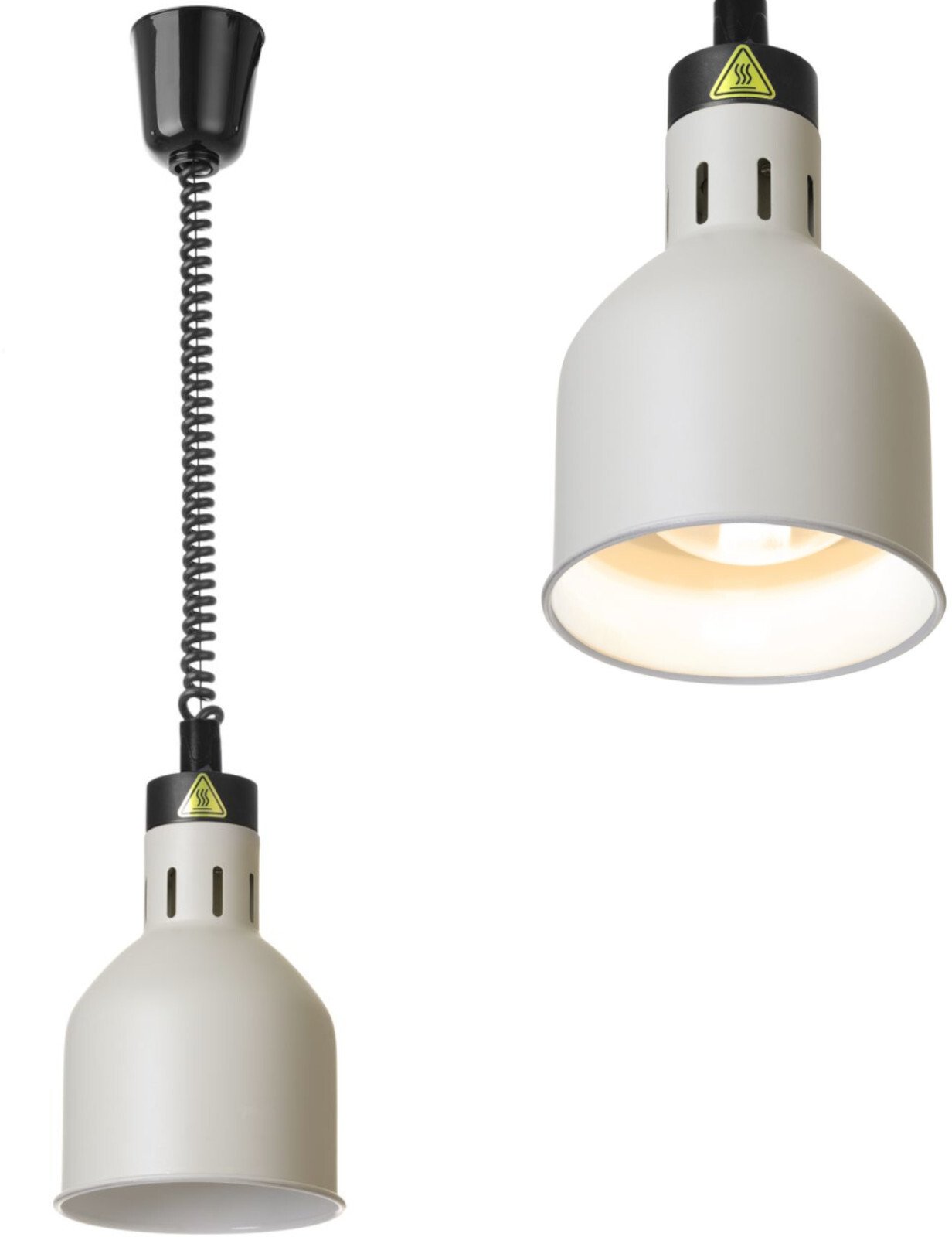 Hendi Lampa do podgrzewania potraw wisząca cylindryczna śr. 175 mm 250 W - biała