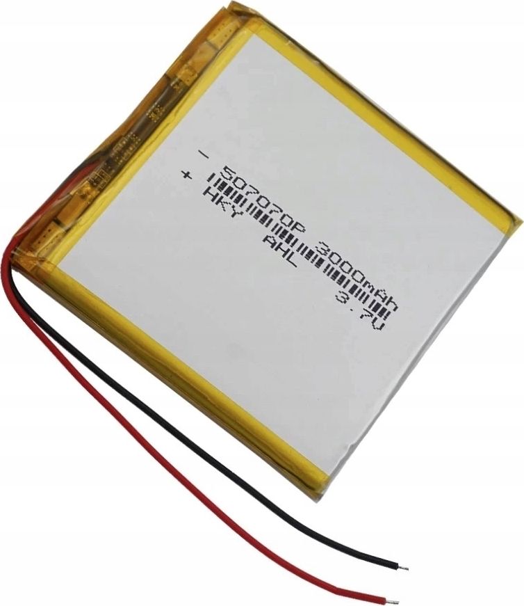 Liter Energy Battery Akumulator Li-Poly 3000mAh 3.7V 507070