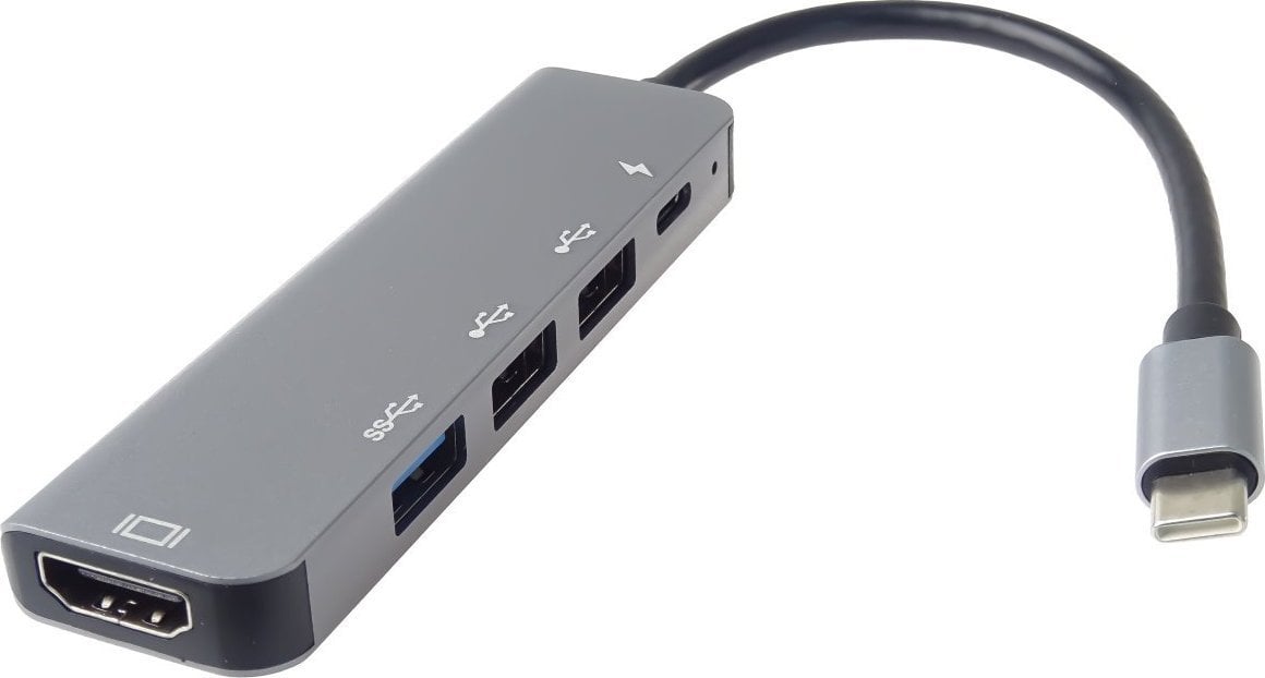 Adapter USB PremiumCord PremiumCord Adaptér USB-C na HDMI + USB3.0 + 2x USB2.0 + PD(power delivery)