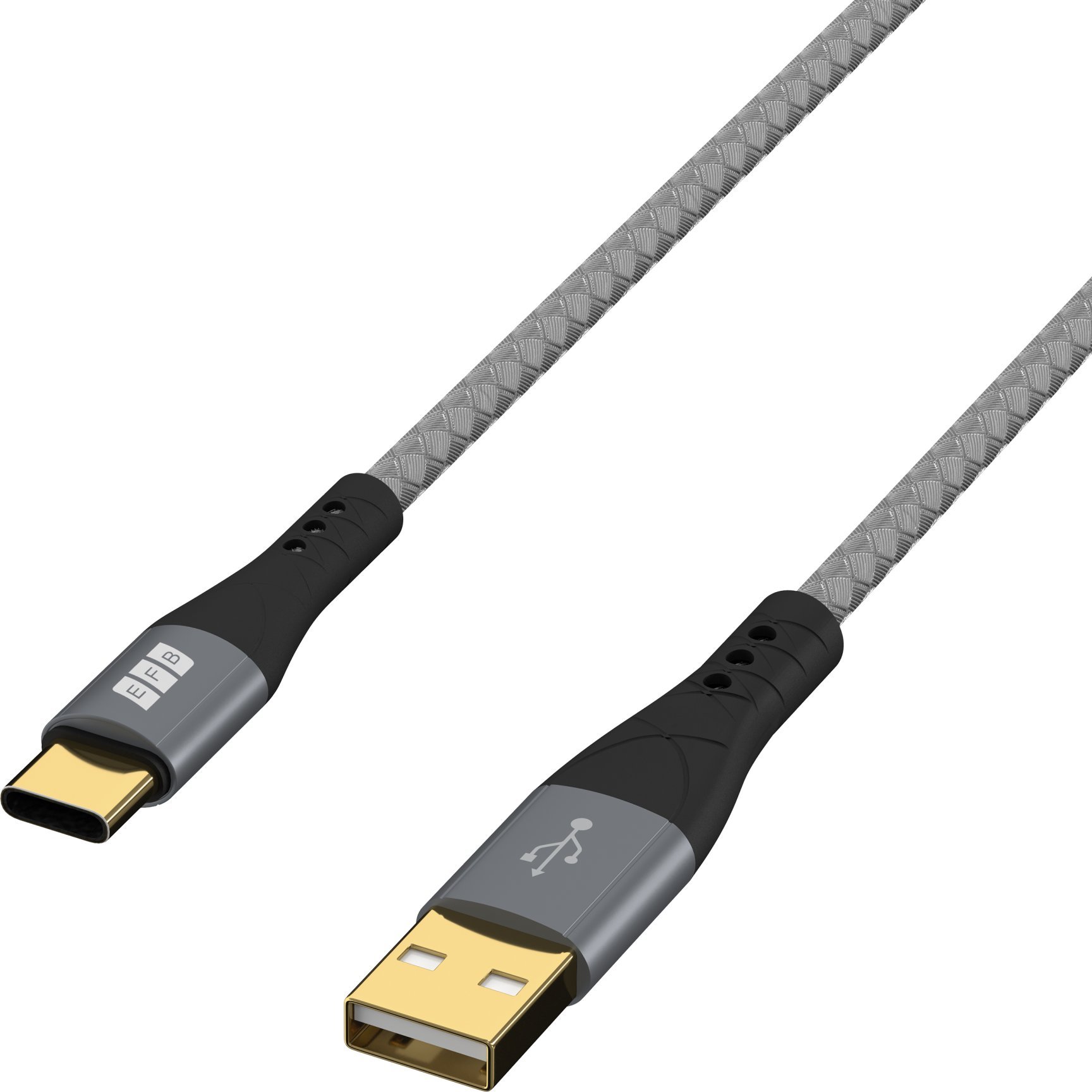 Kabel USB EFB USB-A - USB-C 2 m Czarny (USB-AC-00003)