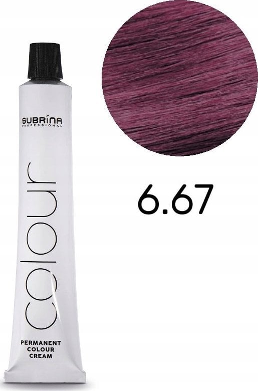 Subrina Professional, Vibrant Colour, Permanent Hair Dye, 6/67 , 100 ml For Women