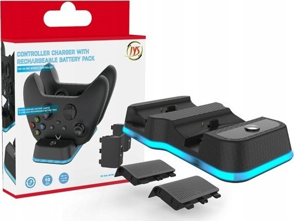 JYS Ładowarka Stacja+ 2x Akumulator Do Pad Xbox One X / Jys-x129