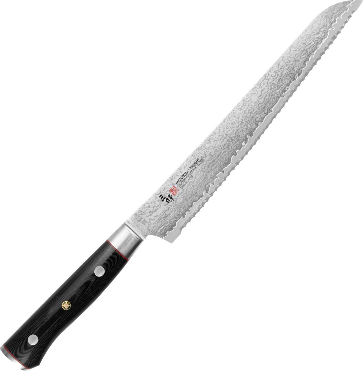 Mcusta Zanmai Nóż kuchenny Zanmai Classic Pro Zebra do pieczywa 23cm HFZ-8014D