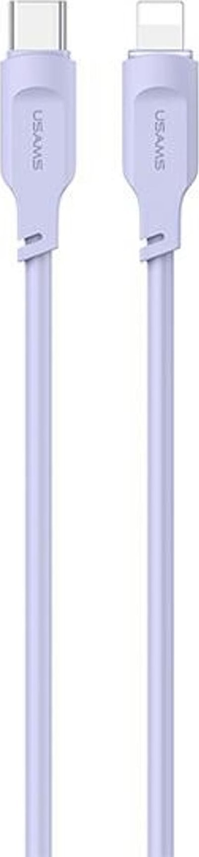 Kabel USB Usams USB-C - Lightning 1.2 m Fioletowy (brak)