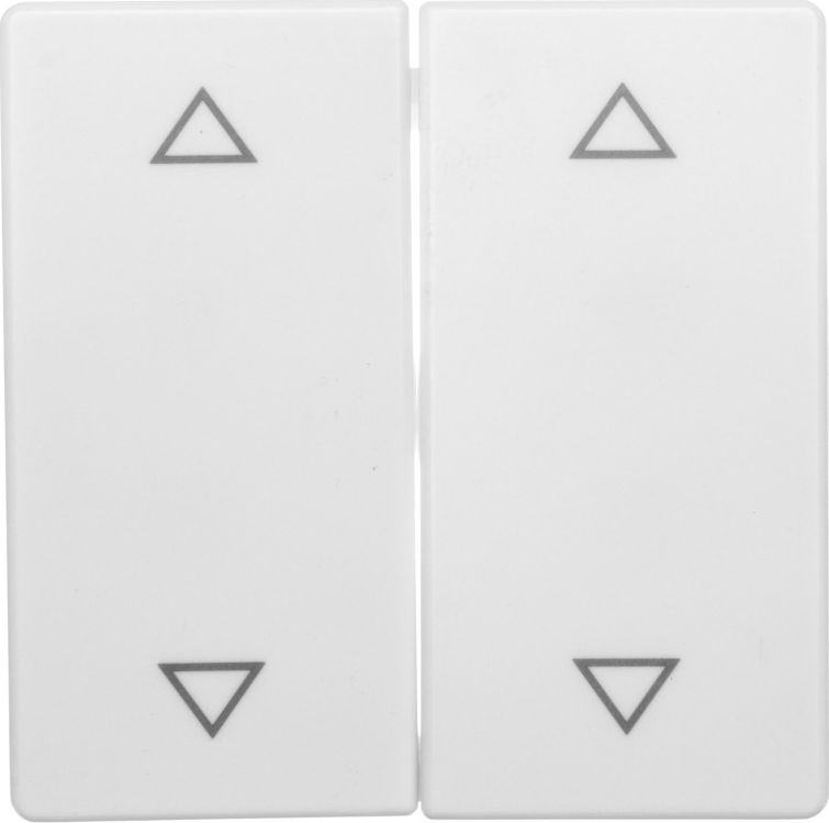 Berker Q1 MODUŁ BIAŁY AKSAMIT KLAWISZ ŻALUZJOWY 2X "STRZAŁKI" - 16446089