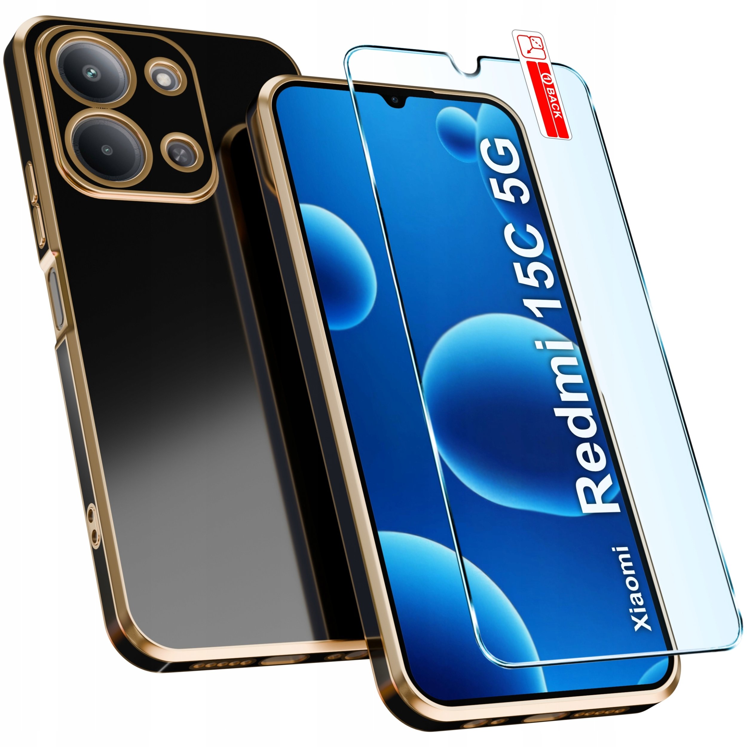 Etui do Xiaomi Redmi 15C 5G CASE ELEGANCKIE GLAMOUR SLIM + Szkło 9H