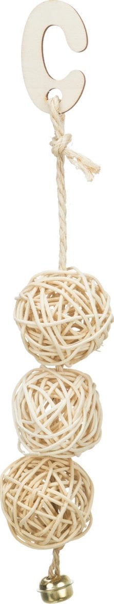 Trixie Kule rattanowe, dla ptaków, rattan, 24 cm, z dzwonkiem