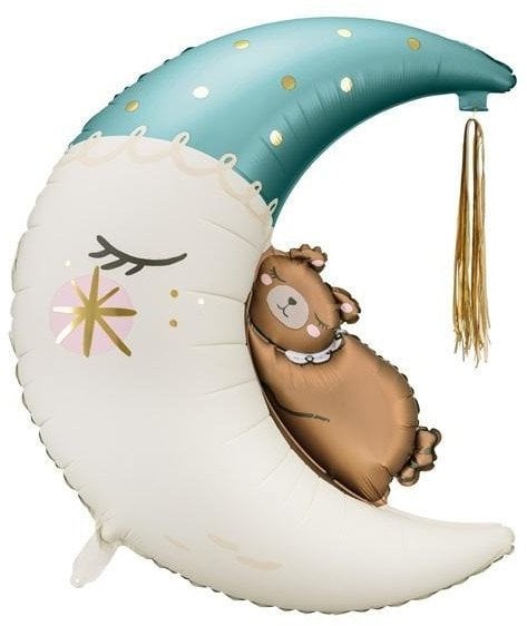 Balon foliowy Miś na księżycu 80x98cm mix 28456