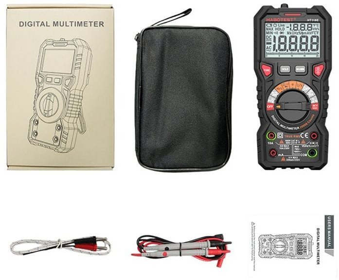 Cyfrowy multimetr Habotest HT118E True RMS NCV