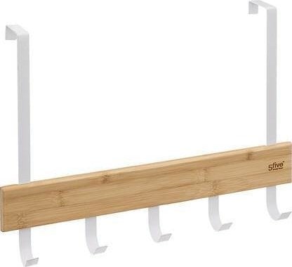 5five Wieszak na ręczniki na drzwi o grubości do 2 cm, 5 haczyków