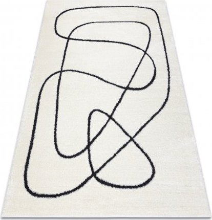 Dywany Łuszczów Dywan MODE 8377 abstrakcja krem / czarny, 200x290 cm