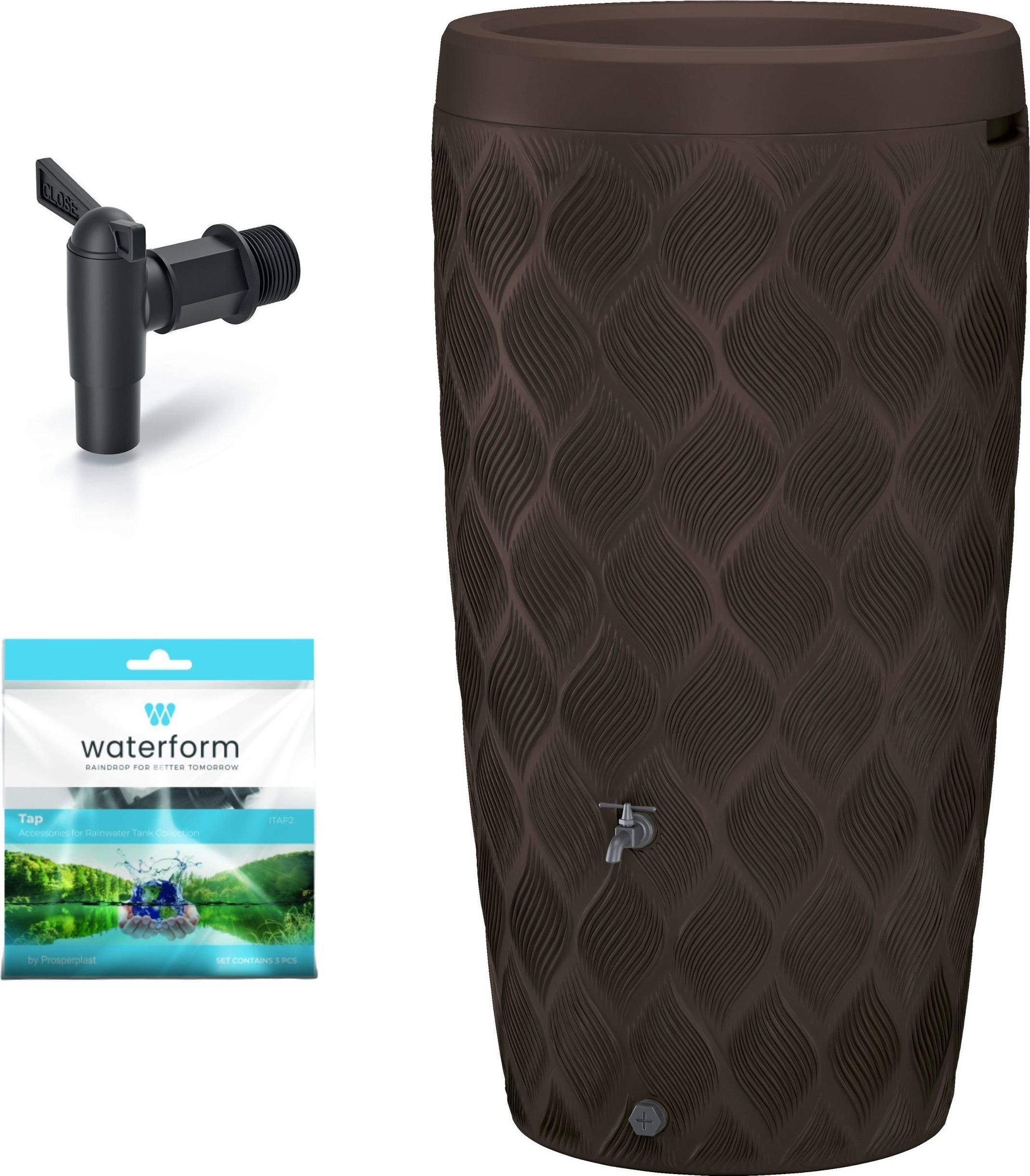 Form-Plastic Zbiornik na deszczówkę Flow 240l + kranik Beczka