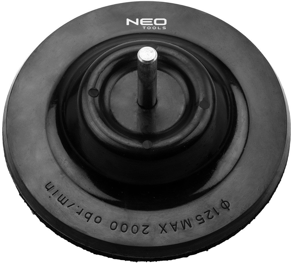 Tarcza mocująca z rzepem 125 mm x 4 mm, uchylna, trzpień 8 mm