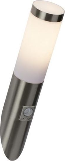 Kinkiet Brilliant Kinkiet elewacyjny IP44 chromowany Brilliant Chorus 43697/82 z czujnikiem ruchu