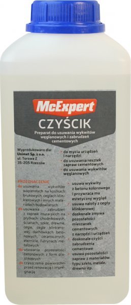 mc expert CZYŚCIK DO ZAPRAW MURARSKICH NA NARZĘDZIACH 1L (1 SZT)