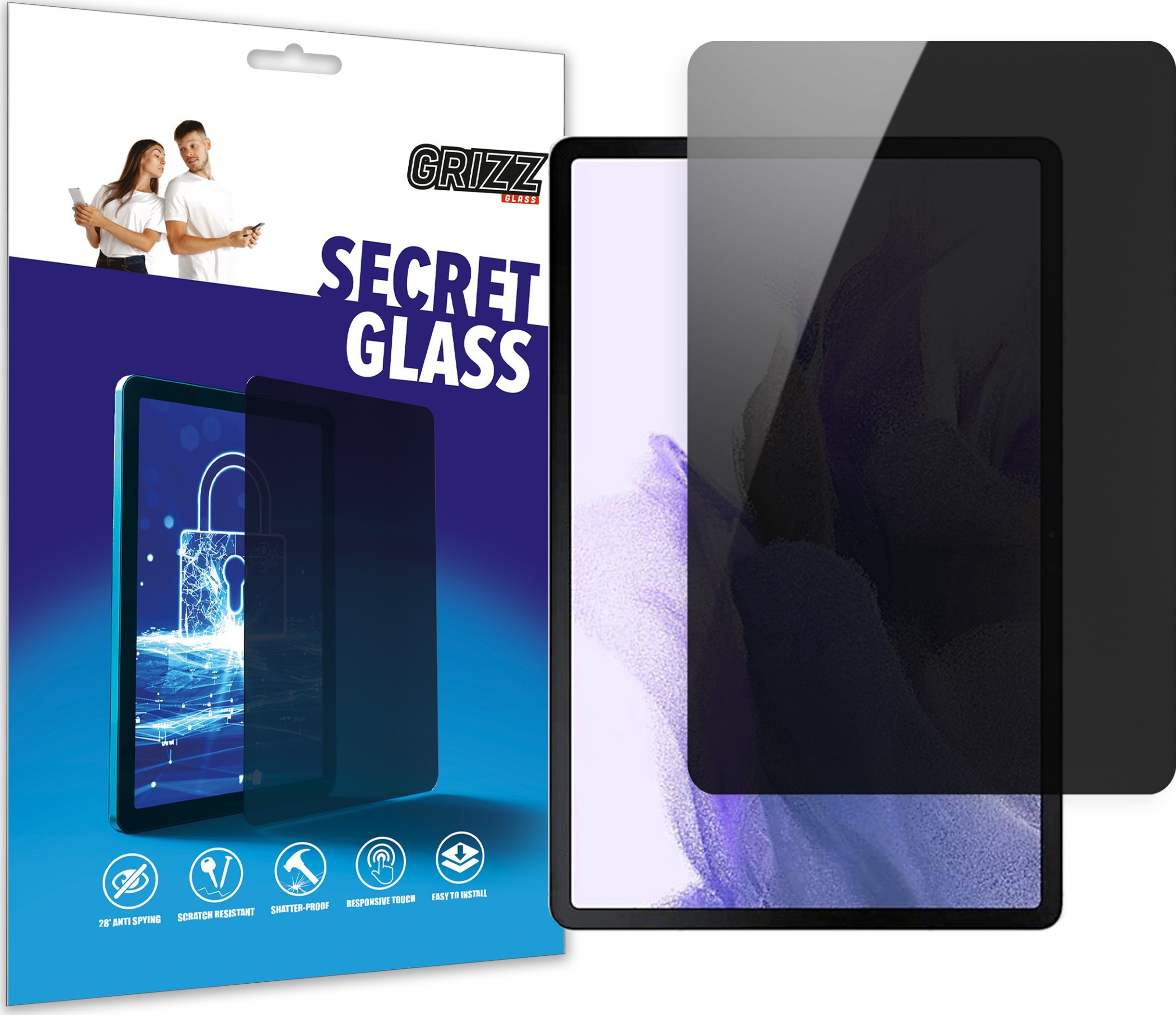 GrizzGlass Szkło prywatyzujące GrizzGlass SecretGlass do Samsung Galaxy Tab S7