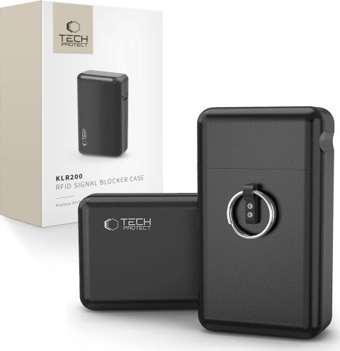 Tech-Protect Etui na kluczyki samochodowe KLR200 metalowe blokujące RFID - czarne