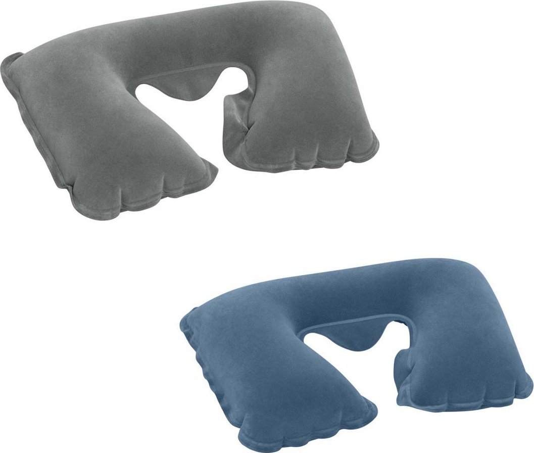 Bestway Poduszka podróżna flokowana rogal 2 kolory 46 x 28 cm Bestway 67006 niebieski