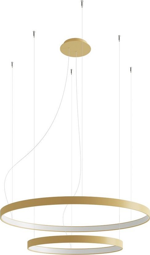 Lampa wisząca Sollux Lighting Żyrandol Rio 2 55/78 Złoty Led 3000K Led 80W Thoro Lighting