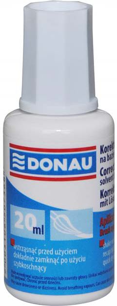 Donau KOREKTOR PŁYN PĘDZELEK 20ML (7615001-99)