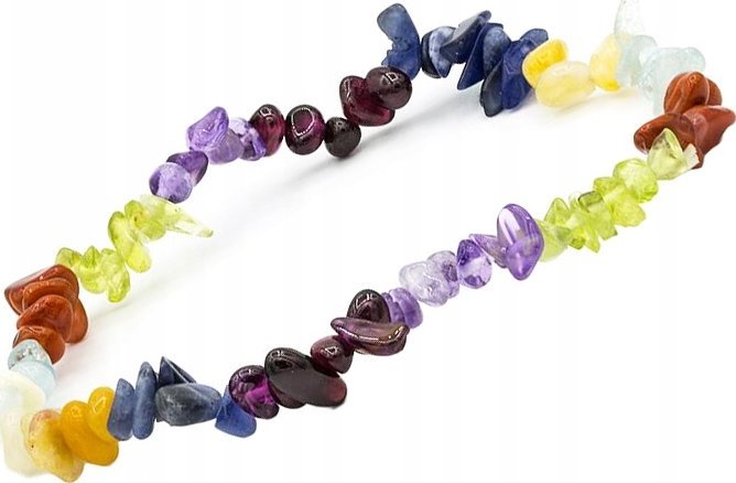 Phoenix BRANSOLETKA Z KAMIENI CZAKRY CZAKRALNA 7 CZAKR