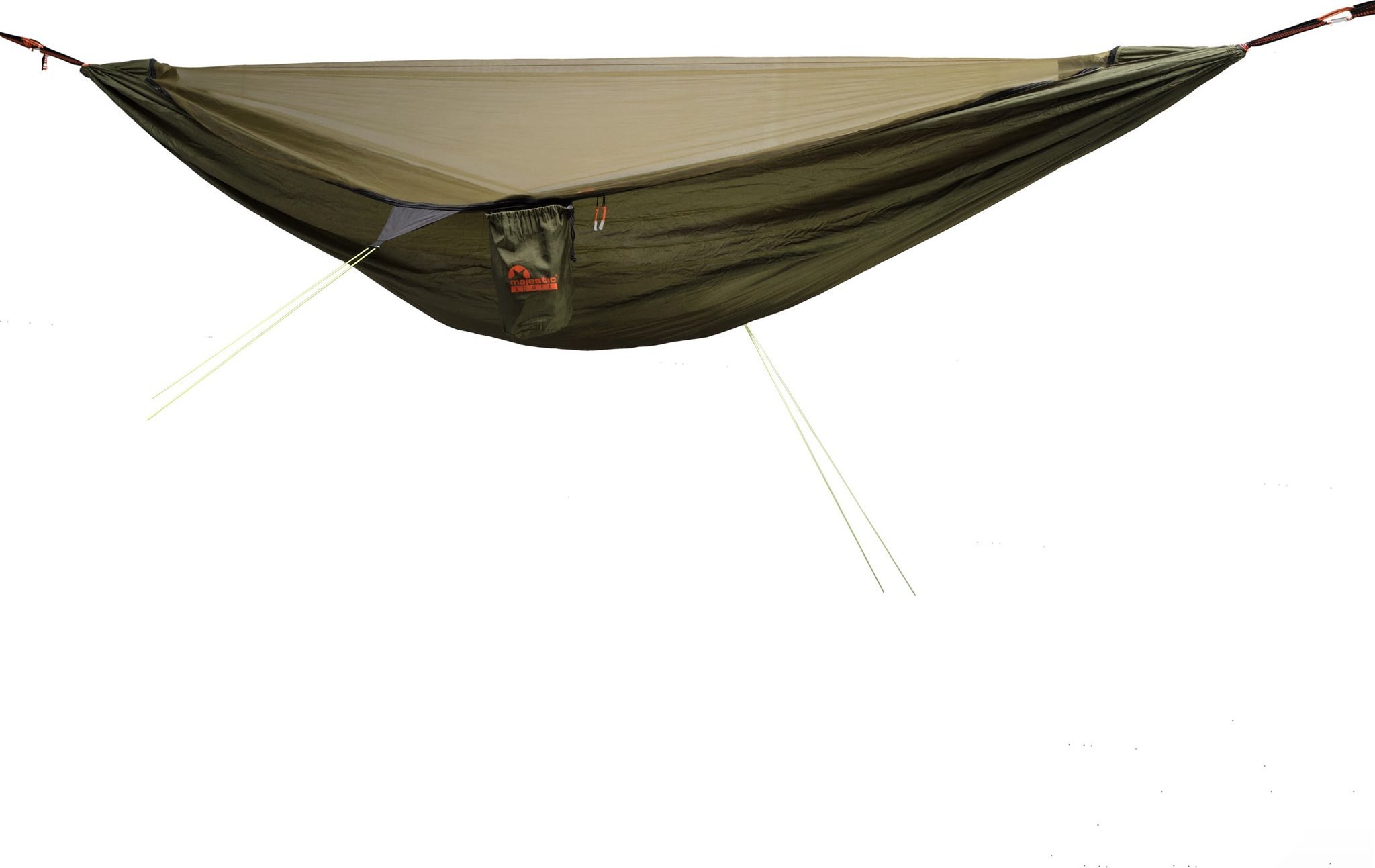 Hamak turystyczny z moskitierą HEDERA Majestic Sport 330x150 cm c. zielony