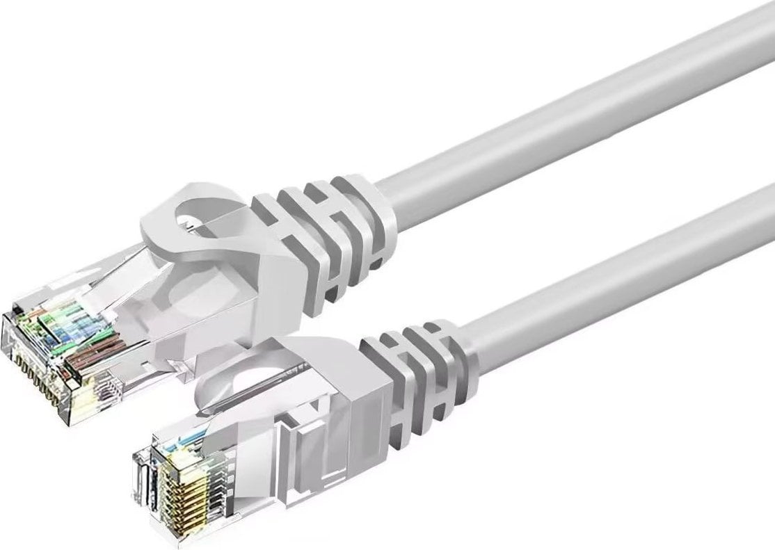 ZOY Kabel Sieciowy Ethernet Cat. 6 UTP CCA Szary 0,25m ZCR025G